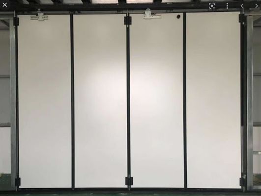 Fire Station Bi Fold Industrial Sliding Folding Doors 60HZ Sandwich Panel 60HZ RAL Color
